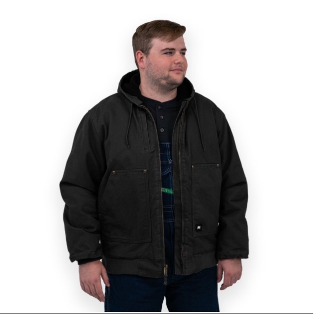 Key Polar King Black Canvas Winter Duck Coat Size 3X NWT